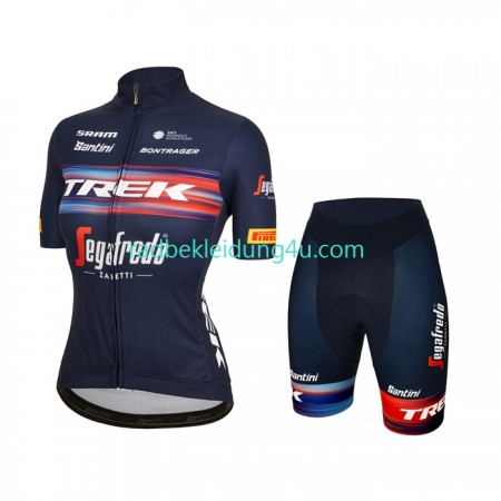 Set Fahrradtrikot + Radhose Kurze 2022 TREK Segafredo Damen N002